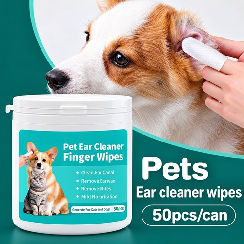 Pet ear cleaning - cleaning, finger