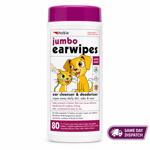 Petkin jumbo ear wipes for - petkin,