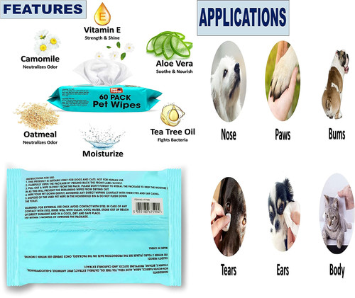 Pet cleaning wet wipes - wipes, hygiene