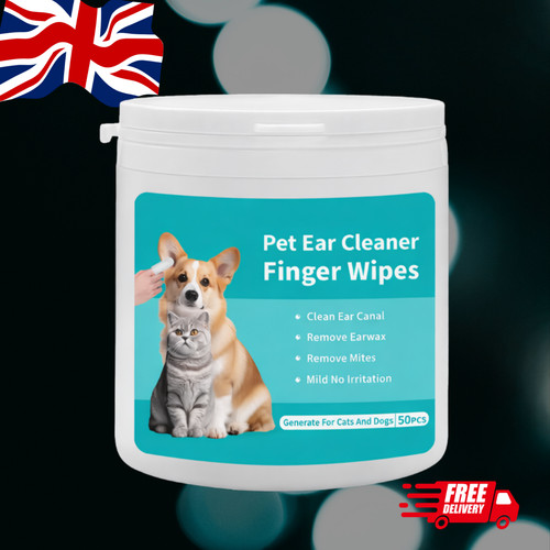 Pet ear cleaner finger wipes - pet,