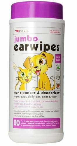 Petkin jumbo ear wipes for - jumbo,