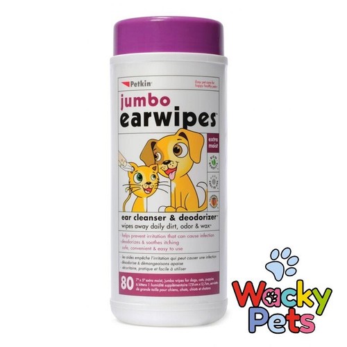 Dog cat ear wipes - ear, jumbo
