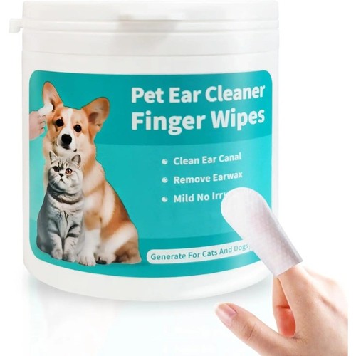 Pet ear cleaner finger wipes - pet,