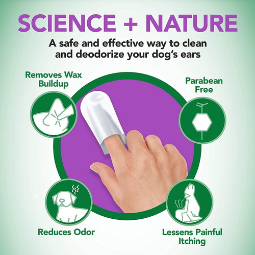 Dog ear cleansing wipes - cleansing, vet's